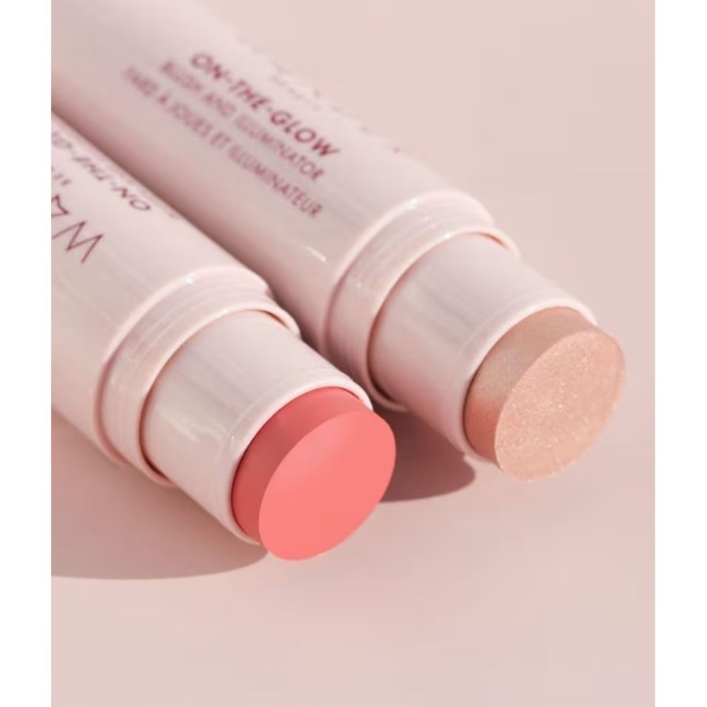 Wander Beauty On-the-Glow Cream Blush and Illuminator Duo Coral Rose Cheek Lips - Picture 5 of 11